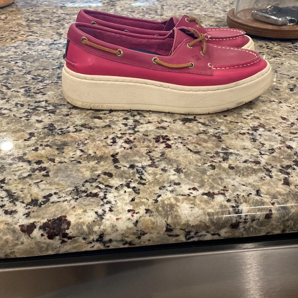 Sperry Top Sider A/O Platform Leather Sneaker - Picture 7 of 8